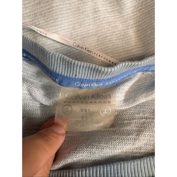 Calvin Klein Performance Light Blue Knit Lounge Top – Size 1X - Picture 6 of 6